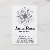 *~ * Nebula Celtic Aztec Tribal Boho Galaxy Visitekaartje (Achterkant)