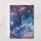 Nebula Cosmic Space Galaxy Colorful Kaart (Achterkant)