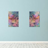 Nebula couleur or Mandala Aquarelle colorée (Parquet)