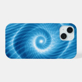 Nebula de spirale cosmique bleu et blanc (Verso Horizontal)