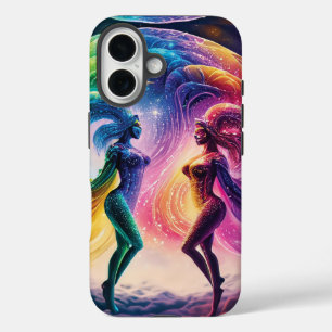 Nebula Dreams Fantasy Kosmische Regenboog Liefhebb iPhone 16 Hoesje