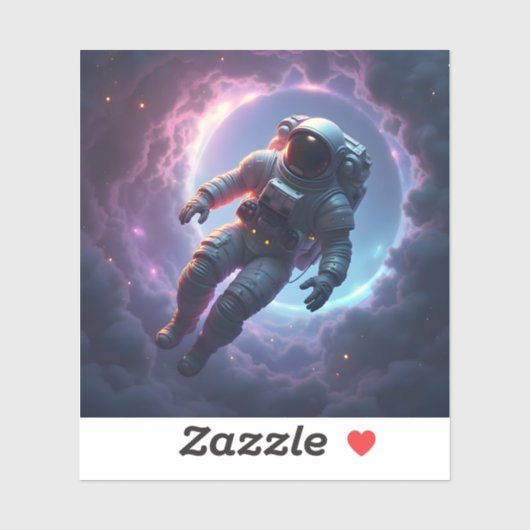 Nebula Drift: De Eenzame Ontdekkingsreiziger – Sci Sticker (Vel)