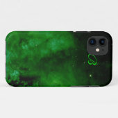 Nebula en Alien Green iPhone 5 coque (Dos (Horizontal))