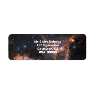 Nebula-etiketten voor ruimteastronomie etiket