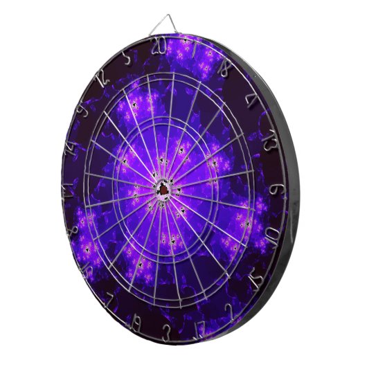Nebula fractaal dartbord (Voorkant Rechts)