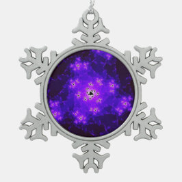 Nebula Fractal Snowflake Ornament