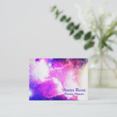 *~* Nebula Galaxy Cosmic Sacred Geometry Visitekaartje (Staand voorkant)