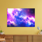 Nebula Galaxy en floraison violette toile étirée (Insitu(Salon))