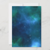 Nebula islamitische moskee moslim bruiloft uitnodi kaart (Achterkant)