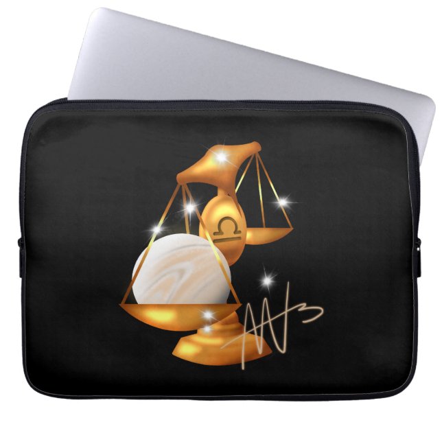 Nebula libra venus dierenriem laptop sleeve (Voorkant)