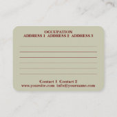 Nebula Mandala - Visitekaartje (Achterkant)