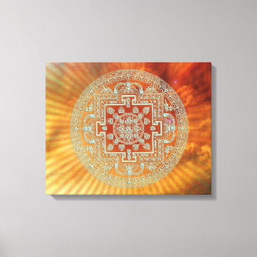 Nebula Mandala - Wrapped Canvas Afdruk (Voorkant)