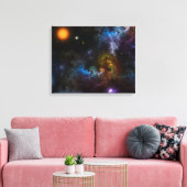 Nebula Menagerie Canvas Afdruk (Insitu (Woonkamer))