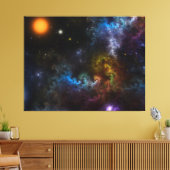 Nebula Menagerie Canvas Afdruk (Insitu (Woonkamer))