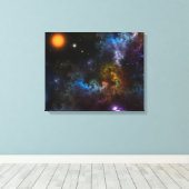 Nebula Menagerie Canvas Afdruk (Insitu (Houten vloer))