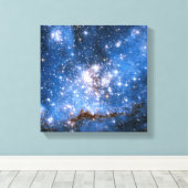 Nebula NGC 346 Baby Stars - Hubble Space Photo Canvas Afdruk (Insitu (Houten vloer))