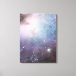 Nebula Orion Astronomie blue beige sky sterren Canvas Afdruk