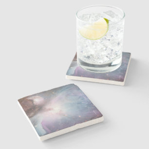 Nebula Orion Astronomy blue Pink violet sky stars Stenen Onderzetter