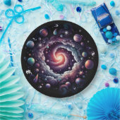 Nebula Paper-Bord | Kosmische feestdag Papieren Bordje (Feest)