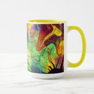 Nebula peinte - Feu Opal Mug Abstrait