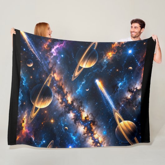 Nebula premium fleece blanket deken (In situ)