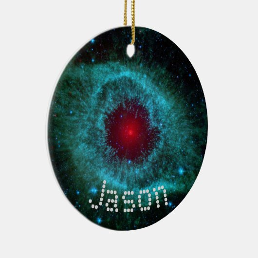 Nebula Science space geek kerstnaam Keramisch Ornament (Rechts)