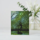 Nebula Sky Dancer Silhouette - Carte verte (Debout devant)