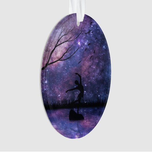 Nebula Sky Dancer Silhouette - violet et rose (devant)