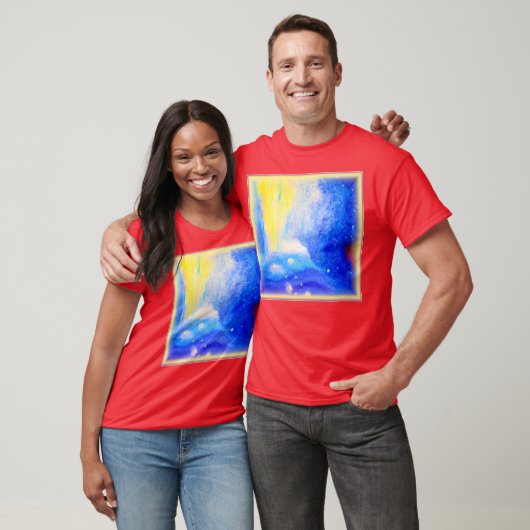 Nebula Stars Blue, Yellow and Milky White. Bestel T-shirt (Unisex)