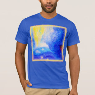Nebula Stars Blue, Yellow and Milky White. Bestel  T-shirt