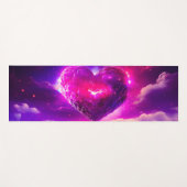 Nebula Stars Celestial Heart Romance Yogamat (Voorkant (horizontaal))