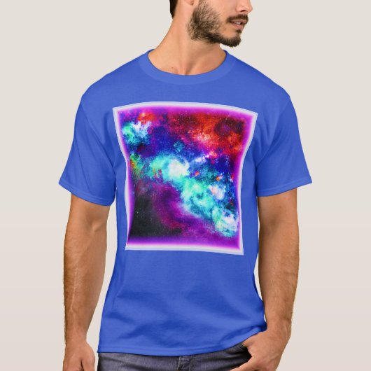 Nebula Stars Digital Art Design. Bestel nu T-shirt (Voorkant)