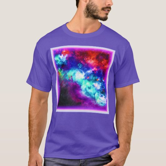 Nebula Stars Digital Art Design. Bestel nu T-shirt (Voorkant)