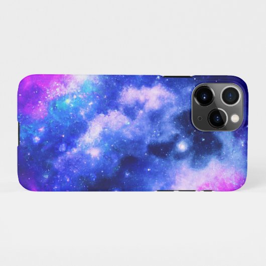 "Nebula Stars" - Een verbluffende digitale kunst m iPhone Hoesje (Achterkant horizontaal)