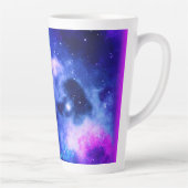 "Nebula Stars" - Een verbluffende digitale kunst m Latte Mok (Rechts)