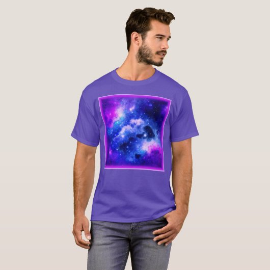 "Nebula Stars" - Een verbluffende digitale kunst m T-shirt (Voorkant volledig)