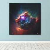 Nebula, toile spatiale Impression (Insitu (Plancher de Bois))