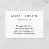 *~* Nebula Universe lavender Peach Galaxy Visitekaartje (Achterkant)