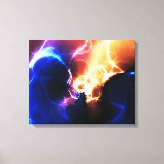 Nebulae 1 omwikkeld canvas afdruk (Voorkant)