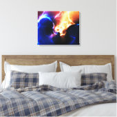 Nebulae 1 omwikkeld canvas afdruk (Insitu (Slaapkamer))