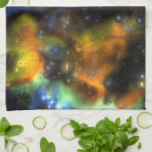 Nebulae fractale 6 Serviette de cuisine (Plié)