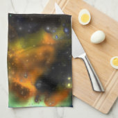 Nebulae fractale 6 Serviette de cuisine (Quart Plié)