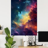 Nebulae Overture: Planetaire wandtapijt Poster (Thuiskantoor)