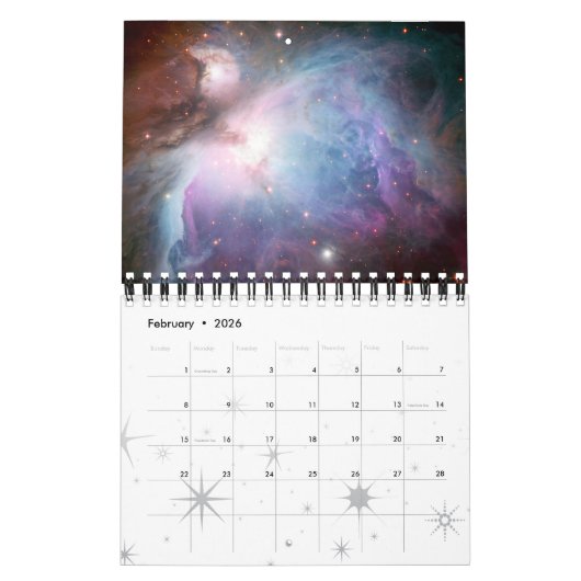 Nebulae Space Astronomy 2019 Universe NASA Kalender (Feb 2026)