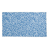 Nebulas Blue met White Snow Stippen Kussensloop (Achterkant)