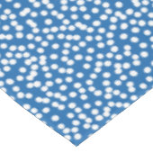 Nebulas Blue met White Snow Stippen Tafelkleed (Gekanteld)