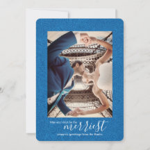 Nebulas Blue Paisley, carte de Noël