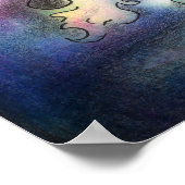 Nébuleux : Unicorne et Dragon Grande impression (Coin)