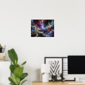 Nebulous Space Signals Sci-fi Space Poster (Bureau à domicile)