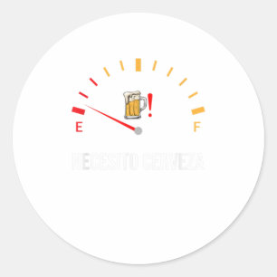 Necesito Cerveza Funny Spaans citaat ik heb bier n Ronde Sticker